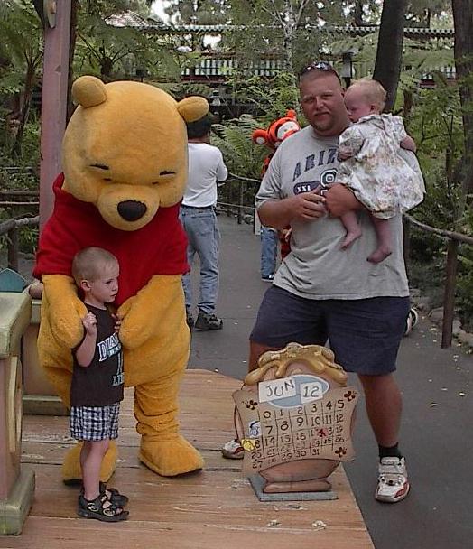 Pooh w/Bryce, CC & Daddy Steve